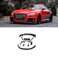Kit carrosserie style YR pour Audi TT TTRS TTS : Lame avant, jupes latérales, diffuseur arrière, spoiler (2015-2019)