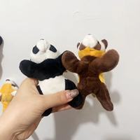 Wowei Aimant de réfrigérateur en peluche panda dessin animé mignon, jouet, autocollant magnétique, souvenir de voyage, cadeau, mini-poupées, jouets en peluche