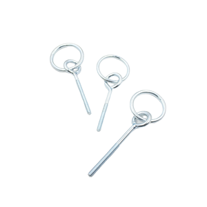 ตะขอแขวนเชือกโบลต์แหวนเหล็กคาร์บอนชุบสังกะสีพร้อมแหวนเชื่อมระบบการ<span class=keywords><strong>วัด</strong></span>มาตรฐาน ISO เกรด4.8/5.8/8.8 - Product Image 6