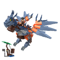 Bloques de Construcción Combinables COGO, Juego de Bloques de Construcción de Dragón
