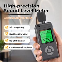 Sonometre portable SL-2 30-130 dB, testeur numérique de décibels avec pondération A/C, température et humidité, rapide/lent, rétroéclairage HD