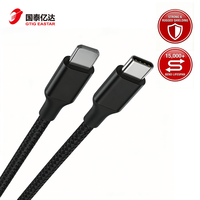 Câble de charge rapide USB Type-C de haute qualité 30W, conducteur en cuivre pur, tressé en nylon, pour iOS, iPad, appareil photo, 1,2 m