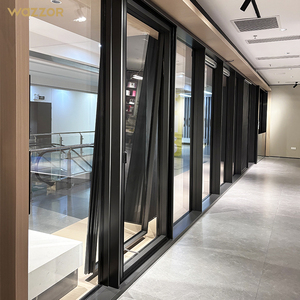Wazzor Factory <span class=keywords><strong>Prix</strong></span> de gros Façade mur-rideau en verre moderne en alliage d'aluminium étanche pour immeuble de bureaux - Product Image 2