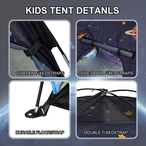 Carpa <span class=keywords><strong>de</strong></span> Juego Infantil Plegable Personalizada <span class=keywords><strong>para</strong></span> Interiores, Casa <span class=keywords><strong>de</strong></span> Juego <span class=keywords><strong>para</strong></span> Niños, Carpa Espacial <span class=keywords><strong>de</strong></span> Poliéster con Estampado del Cosmos - Product Image 5