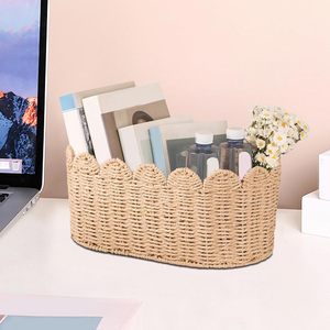 <strong>Decorative</strong> Wicker <strong>Basket</strong> - Functional Small <strong>Basket</strong> Woven Bin with Multiple Function, Rope <strong>Storage</strong> Box with <strong>Decorative</strong> Appeal - Product Image 3