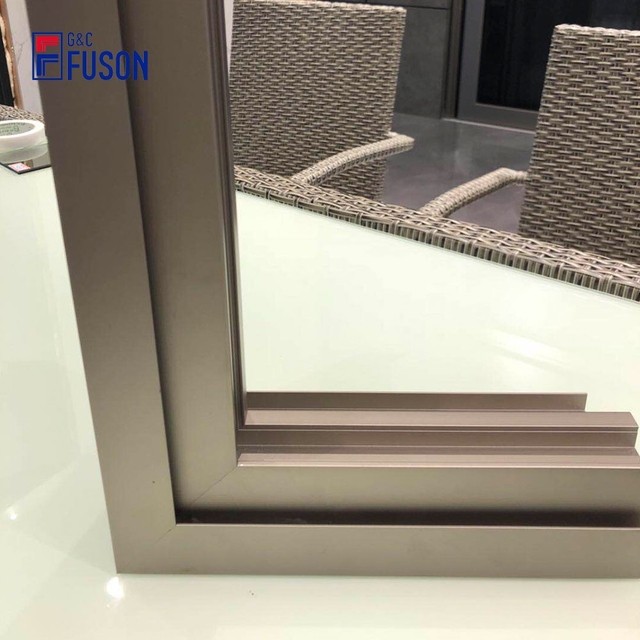Fuson Remote Controlled Motorized Sliding Guillotine Aluminum Alloy Window Horizontal Stainless Steel Heat Insulation for Glass