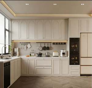 Étagères coulissantes de rangement pour armoire de cuisine à extraction personnalisée, armoire en bois massif pour l'organisation de la cuisine d'un petit appartement - Product Image 4