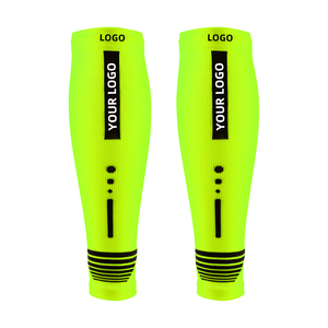 Chaussettes de compression sportives pour hommes, avec soutien du mollet, en <span class=keywords><strong>nylon</strong></span>, pour la course nocturne et l'extérieur, chaussettes longues de compression - Product Image 1