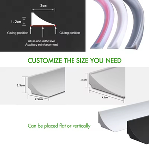 Barriera Flessibile Autoadesiva in Silicone <span class=keywords><strong>per</strong></span> Separazione Zona Umida/Asciutta in Bagno, Cucina, Angoli e <span class=keywords><strong>Doccia</strong></span> - Product Image 4