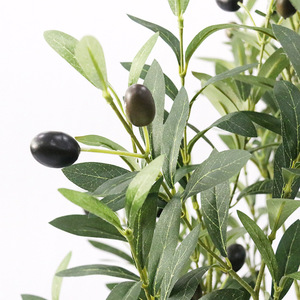 Albero di Ulivo Artificiale Grande Stile Nordico per Interni, Pianta <span class=keywords><strong>Verde</strong></span> Simulata in Vaso, Albero Finto in PU, Ornamento Decorativo per Soggiorno - Product Image 5