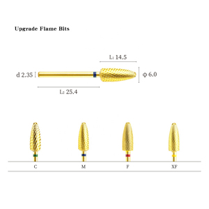 Foret à ongles en carbure doré amélioré de 6,0 mm, embout de manucure sécurisé pour accessoire de perceuse électrique - Product Image 5
