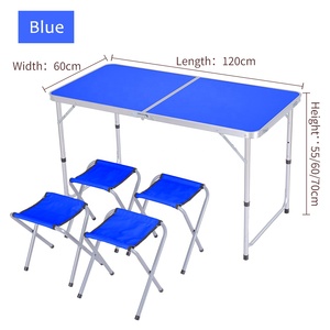 Yilu Trọng Lượng Nhẹ Di Động Ăn Uống Dã Ngoại Bảng Đặt <span class=keywords><strong>4</strong></span> Chân Bàn Gấp Với <span class=keywords><strong>4</strong></span> Ghế Đặt Ngoài Trời Vườn Bàn Ăn Ghế Bộ - Product Image 2