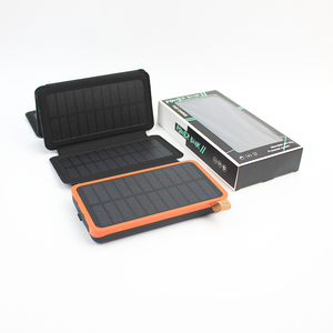 Batterie Externe <span class=keywords><strong>Solaire</strong></span> Pliable Haute Capacité 4 Sections pour Téléphone et Accessoires Mobiles, Chargement Panneaux Solaires 30000mAh 20000mAh 10000mAh - Product Image 6