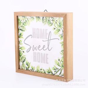 Wooden Photo Frame Rectangle <b>Light</b> Brown Home Wall Decoration <b>Panel</b> Office Space Hanging Artwork - Product Image 5