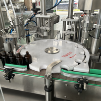 Remplisseuse d'huile épaisse monobloc Capsuleuse à piston pour liquide visqueux Machine de remplissage et de bouchage pour ligne d'emballage