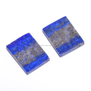 Meilleure qualité Premium naturel bleu Lapis Lazuli Bio Cabochon lisse Rectangle pierre précieuse en vrac pour la fabrication de bijoux à forte demande - Product Image 1