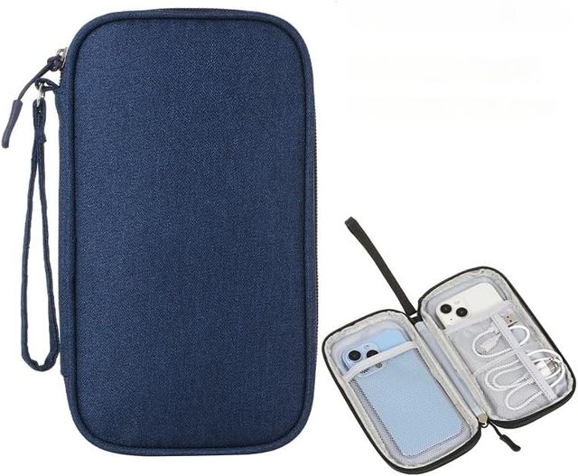 Travel Portable Waterproof Travel Electronic Accessories Organizer Storage Bag for Cables Mouse Power Bank Chargers Earphones