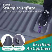Équipement de camping de haute qualité pour l'extérieur Matelas de couchage ultraléger avec pompe à pied intégrée Tapis de pique-nique gonflable Matelas pneumatique