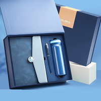 Ensemble cadeau d'entreprise personnalisé de luxe avec carnet magnétique A5, stylo, tasse thermos, impression sérigraphique