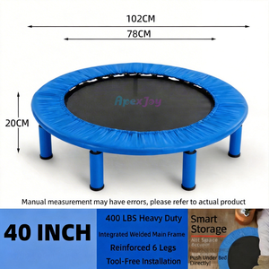 Mini Trampolín Elástico Plegable Multicolor <span class=keywords><strong>de</strong></span> Alta Calidad para Venta al por Mayor, <span class=keywords><strong>Cama</strong></span> Elástica Individual Segura para Gimnasio - Product Image 3