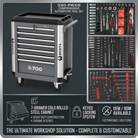 Ensemble d'outils BESITA le plus vendu, 330 pièces, pour la réparation et l'entretien automobile, armoire à outils