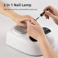 Sèche-ongles professionnel sans fil rechargeable 2 en 1, 180W, séchage rapide, lampe à ongles LED UV avec 42 ampoules LED pour salon