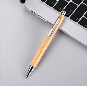 Wholesale 2 in 1 Multi-Function Stylus Press Bamboo Ballpoint <b>Pen</b> With Laser Custom Printed Logo for Office Gift - Product Image 5