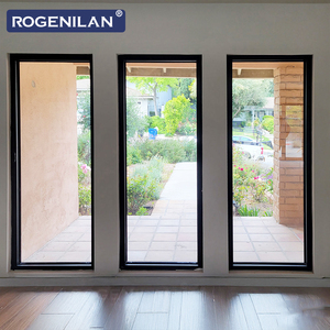 ROGENILAN Fenêtres fixes modernes <span class=keywords><strong>en</strong></span> aluminium <span class=keywords><strong>de</strong></span> grande taille, du sol au plafond, insonorisées, double vitrage Low-E, fenêtres sur mesure - Product Image 2