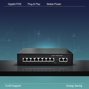 สวิตช์ PoE กิกะบิตเต็มรูปแบบสำหรับงานอุตสาหกรรม4 8 16 24พอร์ต1000Mbps ไฟเบอร์อินเตอร์เฟซ65W พลังงานสูงด้วย - Product Image 2