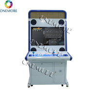 Borne d'arcade multi-jeux vidéo 32 pouces en métal, machine de combat classique, cabinet vertical, 2 joueurs, garantie 1 an, fonctionne à pièces