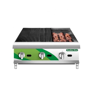 <span class=keywords><strong>Barbecue</strong></span> <span class=keywords><strong>à</strong></span> <span class=keywords><strong>gaz</strong></span> 4 brûleurs avec pierres volcaniques, machine <span class=keywords><strong>de</strong></span> grillade, équipement <span class=keywords><strong>de</strong></span> cuisine commerciale, fourniture d'usine - Product Image 2