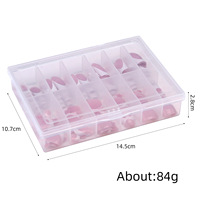 144-teiliges Set Rosa-Weiße French Press-On Nägel & Zehennägel Nude Coffin Künstliche Nägel Set Vollständige Abdeckung Hand- & Fußnägel für den Alltag