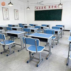 Escritorio y Silla para Aula, Conjunto de Escritorio y Silla Individual para Estudiantes, Ideal para Instituciones de Formación Escolar - Product Image 1