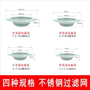 Stainless Steel Wide Rim Perforated Drain Filter 90mm Kitchen Sink Strainer Anti Blocking Design - Product Image 4