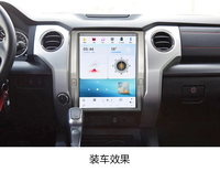 Radio Android de 12,1 pulgadas con pantalla táctil, navegación GPS, tablero Carplay, reproductor de MP3, función DSP, 1 año para Toyota Tundra 2012-2018