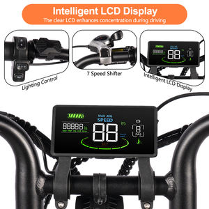 Vélo électrique de ville Fatbike C28 d'usine à prix réduit, 48V 15.6AH, 20 pouces, 7 vitesses, double amortisseur, V20, vélo électrique confortable pour adultes - Product Image 3