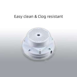 <span class=keywords><strong>Abat</strong></span>-<span class=keywords><strong>jour</strong></span> central en plastique blanc moderne, accessoire au design élégant pour toilettes et salles de douche - Product Image 4