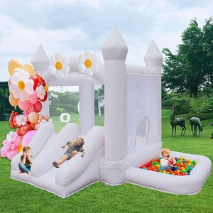Bastante superventas <span class=keywords><strong>mini</strong></span> boda blanca interior al aire libre niño jugando juguete blanco castillo inflable Casa de rebote - Product Image 2