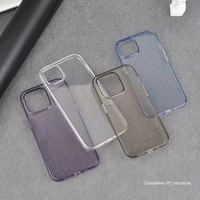 Coque de téléphone originale 1:1 Super Crystal Clear Non Yellowing Slim Anti Fingerprint pour Apple iPhone 14 Plus 15 Pro Max
