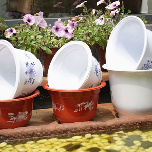 Macetas de Plástico Redondas y Gruesas al por Mayor, de Gran Diámetro, para Viveros, Plantación de Árboles, Jardinería, Fabricantes de Macetas Grandes - Product Image 2