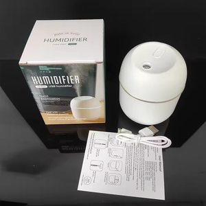 Mini humidificateur d'air à ultrasons portable diffuseur d'huile essentielle d'arôme USB pour voiture à la maison avec diffuseur de lampe de nuit LED - Product Image 6
