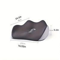 Coussin de siège à rebond lent en coton à mémoire de forme, soulagement de la douleur et coussin de siège de voiture antidérapant, coussin de siège de bureau coussin de siège de fauteuil roulant