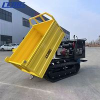 LTMG mini transporteur à chargement automatique dumper à chenilles en caoutchouc 500kg 800kg 1000kg 1200kg mini dumper sur chenilles avec grue de levage