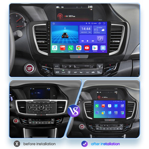 מערכת סטריאו לרכב CARUPEZ בגודל 10 אינץ' עם מערכת הפעלה אנדרואיד עבור הונדה אקורד דור 9 2013-2016 |   8 ליבות |   משדר FM של טסלה סִגְנוֹן ניווט GPS DSP לשנה אחת - Product Image 2