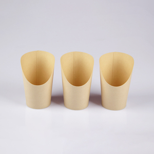 Vaso de Papel Redondo Reforzado, Resistente a la Grasa, de Grado Alimenticio, Personalizado y Desechable, para Envasar Papas Fritas, Postres y Aperitivos - Product Image 4