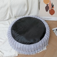 Lit pour animaux de compagnie DO Luxury à rayures, mobile, pour chiens et chats, lavable, chaud, confortable, antidérapant, coussin doux, respirant, tendance, en carton