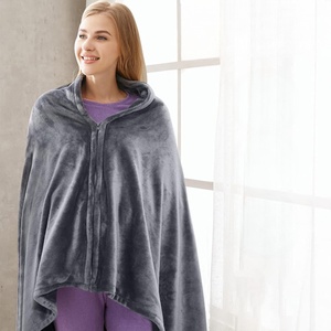 <span class=keywords><strong>Poncho</strong></span> électrique couverture chauffante portable à fermeture automatique châle en flanelle matelassée couverture électrique - Product Image 1