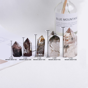 Trang trí nội thất ma thạch anh mặt điểm cực kỳ hiếm chữa bệnh tinh thể đá quý mẫu tự nhiên tình yêu phong thủy đánh bóng - Product Image 3