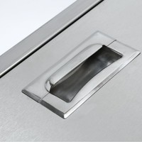 Geïndividualiseerde RVS mobiele ingrediëntenbak professionele droge voedselopslagwagen voor hotelcatering en buffetservice