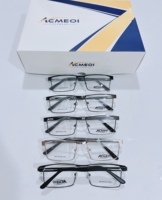 Assortiment de 10 modèles de lunettes optiques pour hommes Montures mixtes en métal et acétate Montures demi et complètes